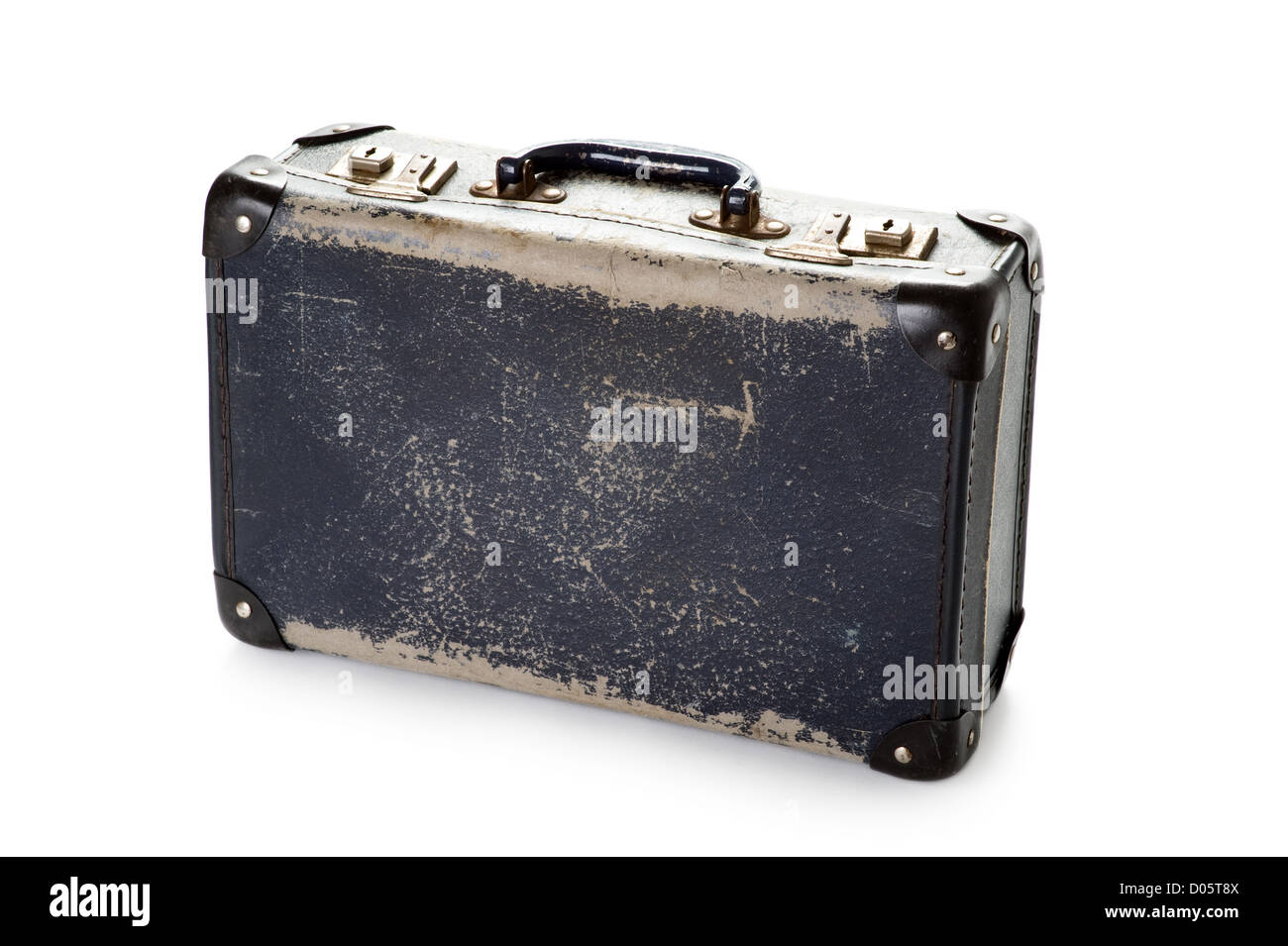 Battered suitcase still life cut out hires stock photography and