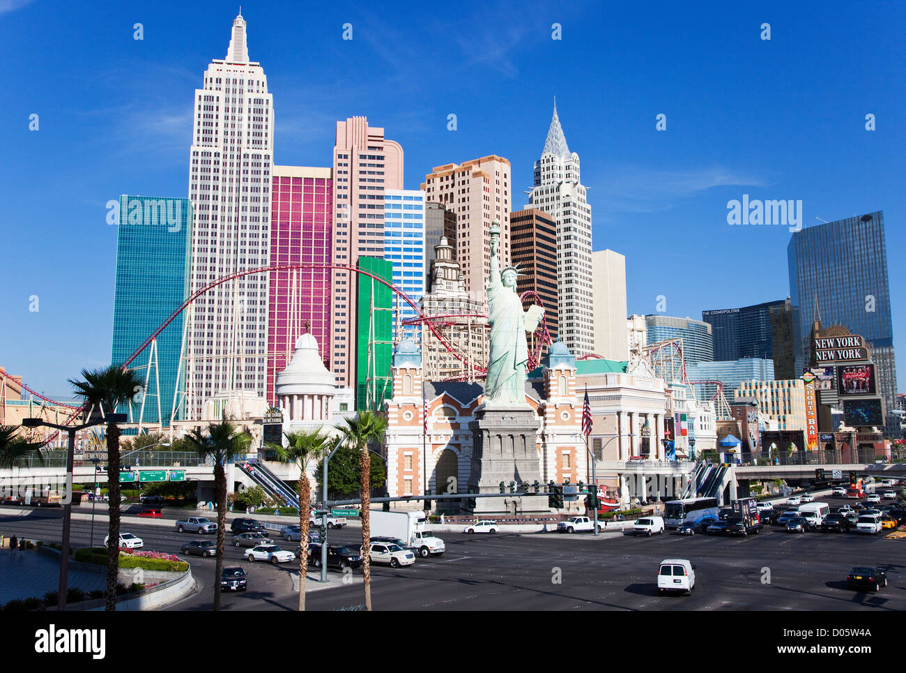 New York New York Hotel and Casino, Las Vegas Stock Photo