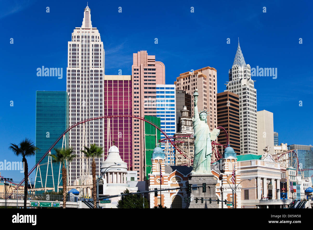 New York New York Hotel and Casino, Las Vegas Stock Photo