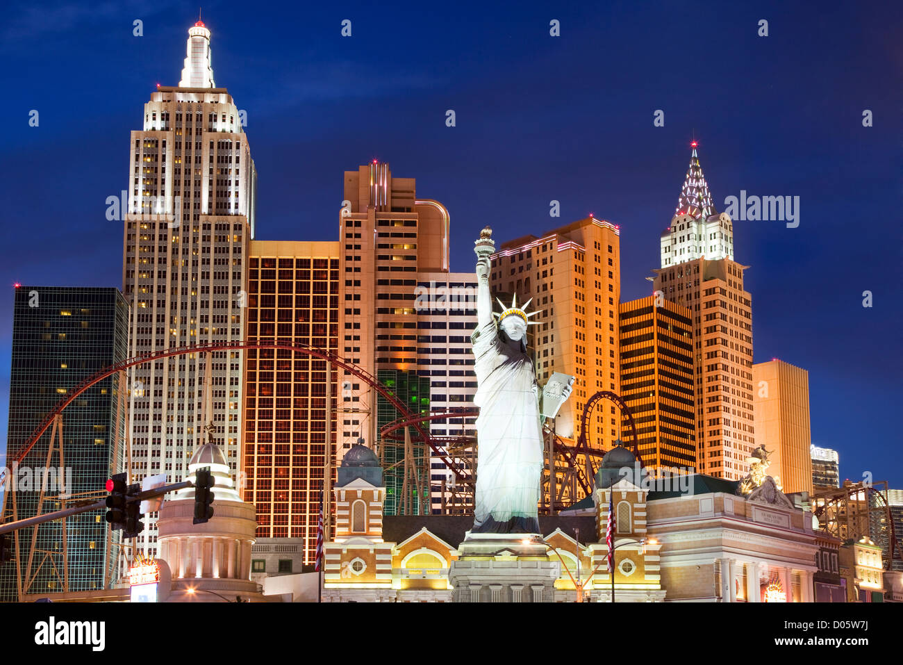 New York New York Hotel and Casino, Las Vegas Stock Photo