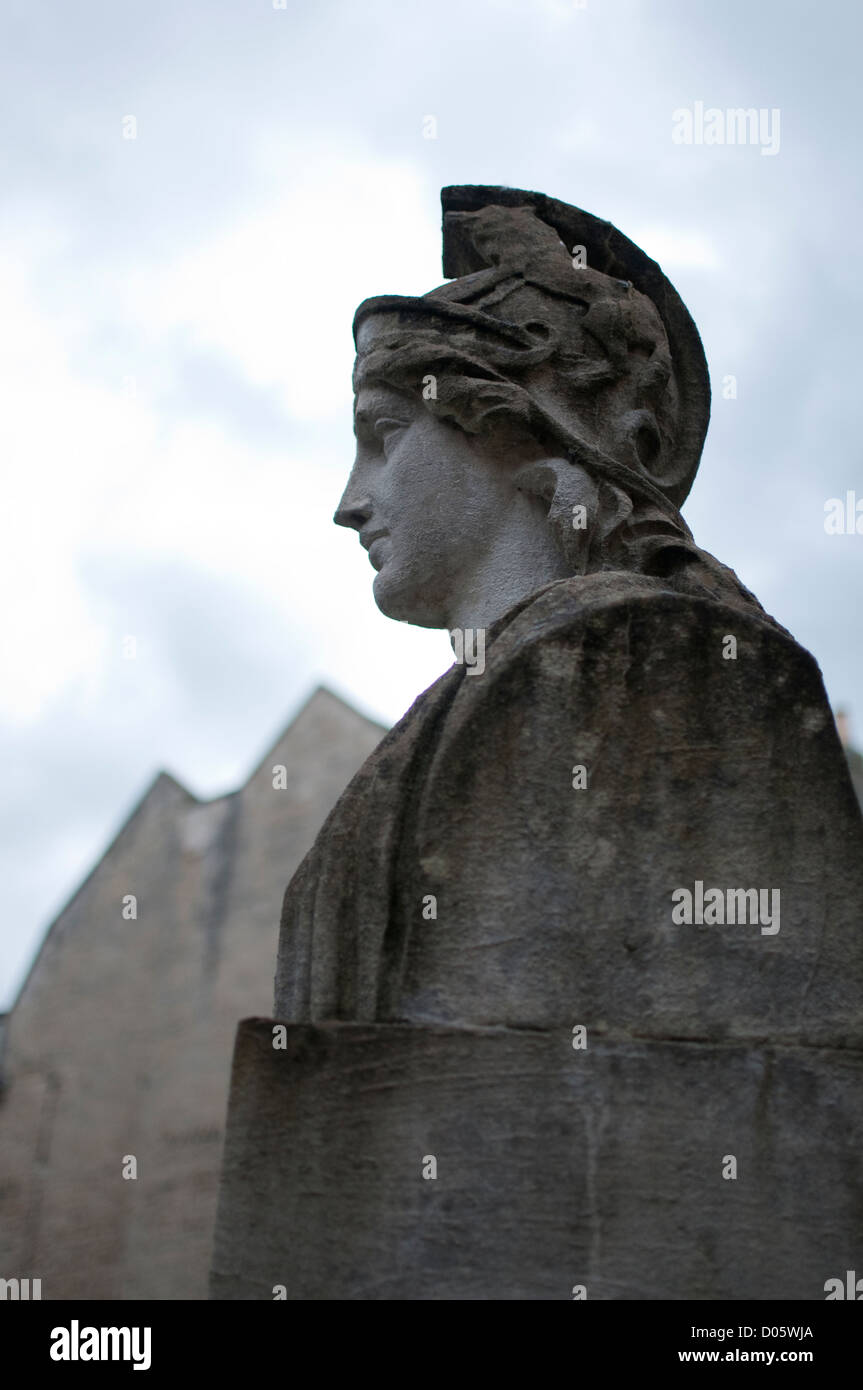 Roman soldier sculpture at Bath, UK Stock Photo Alamy