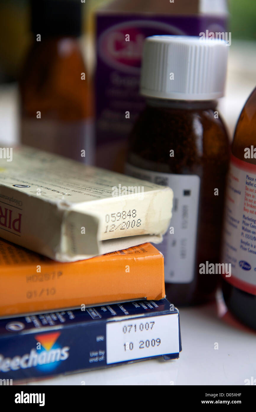 packets-and-bottles-of-out-of-date-medicine-stock-photo-alamy