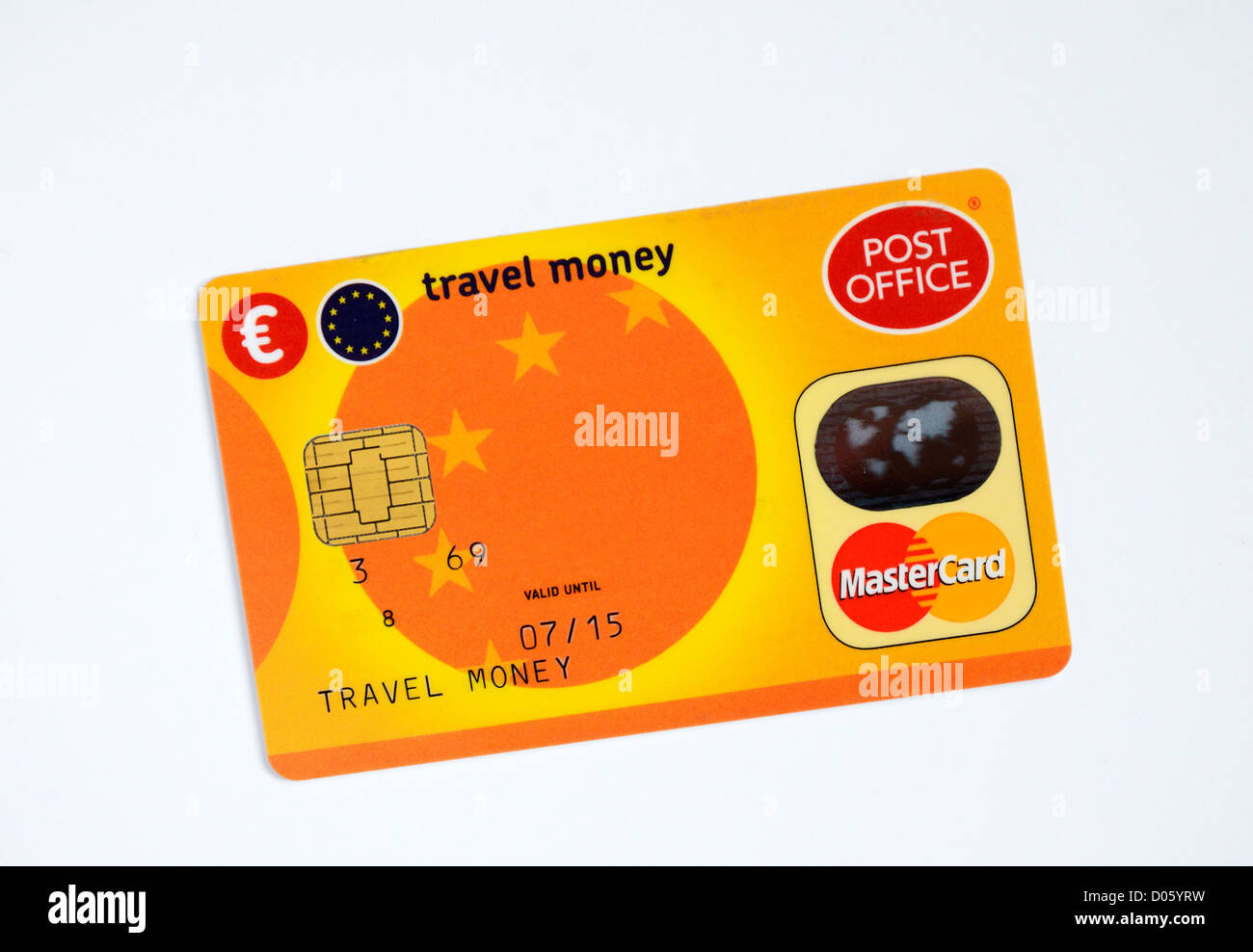 A Post Office travel money card Stock Photo