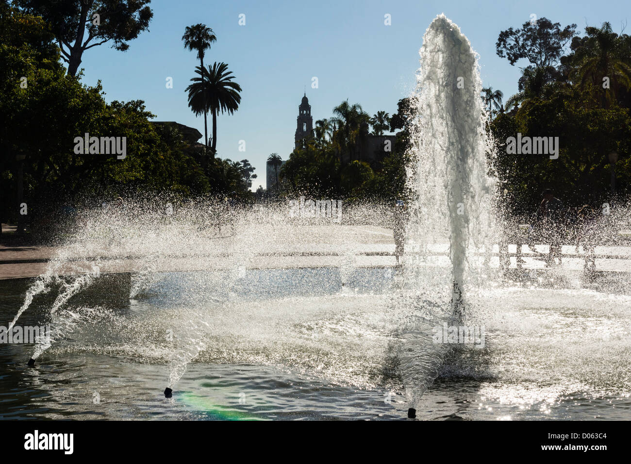 Balboa Park San Diego Fountain High Resolution Stock Photography and
