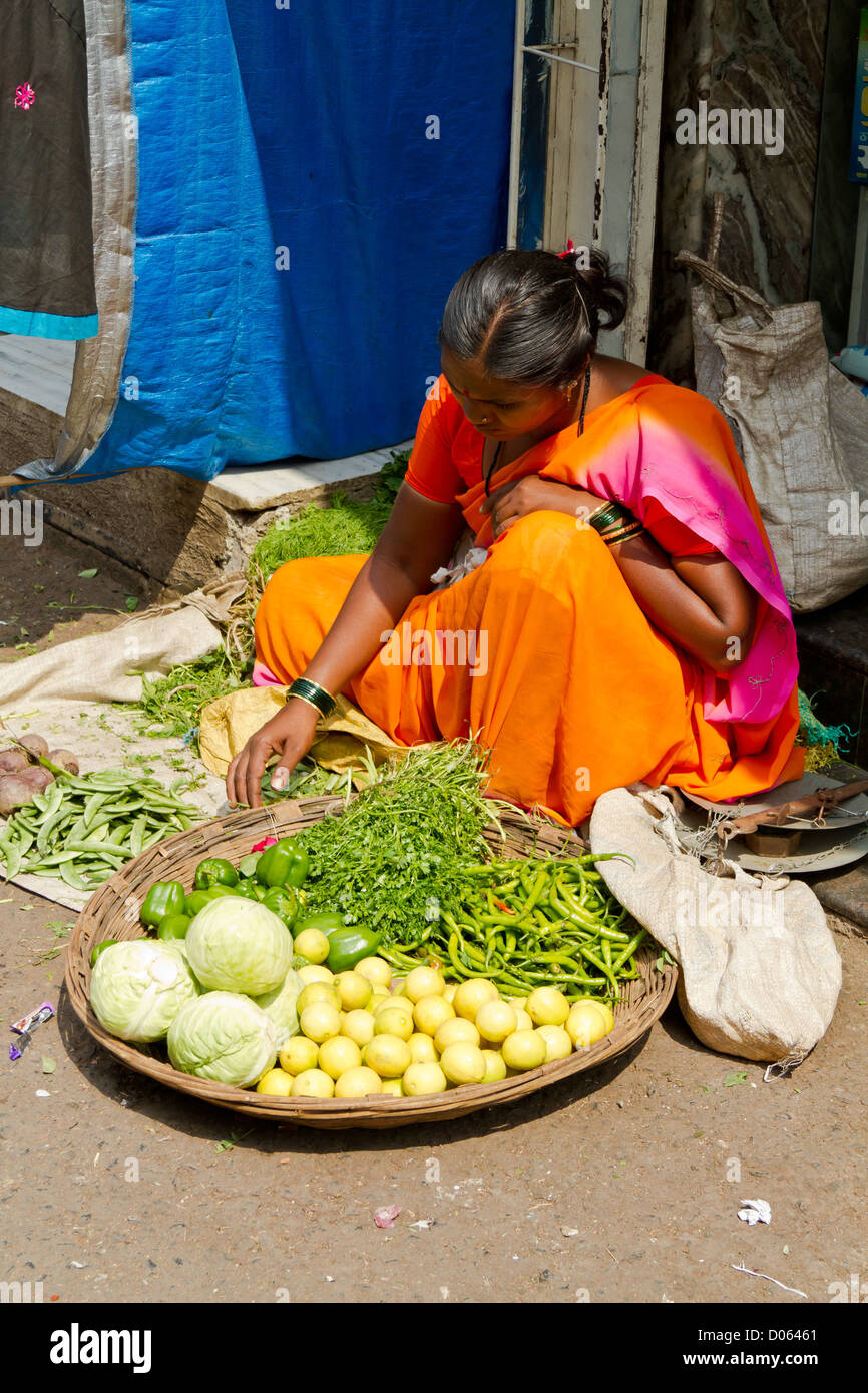 Sale of Vegetables on the Street in Mumbai, India Stock Photo Alamy