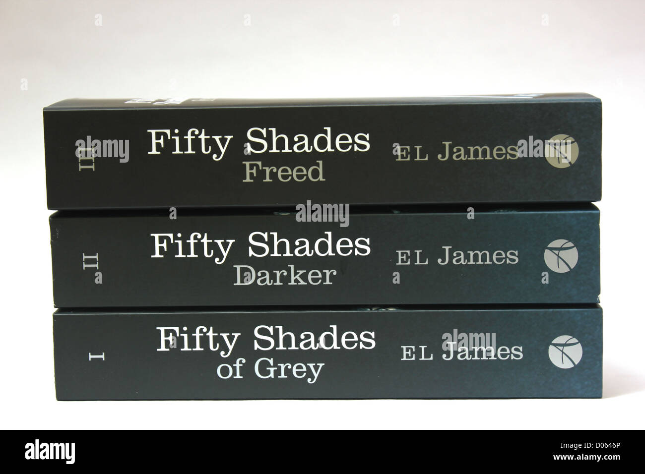 Fifty Shades Trilogy by EL James Fifty shades of grey Fifty shades Darker Fifty shades Freed Stock Photo