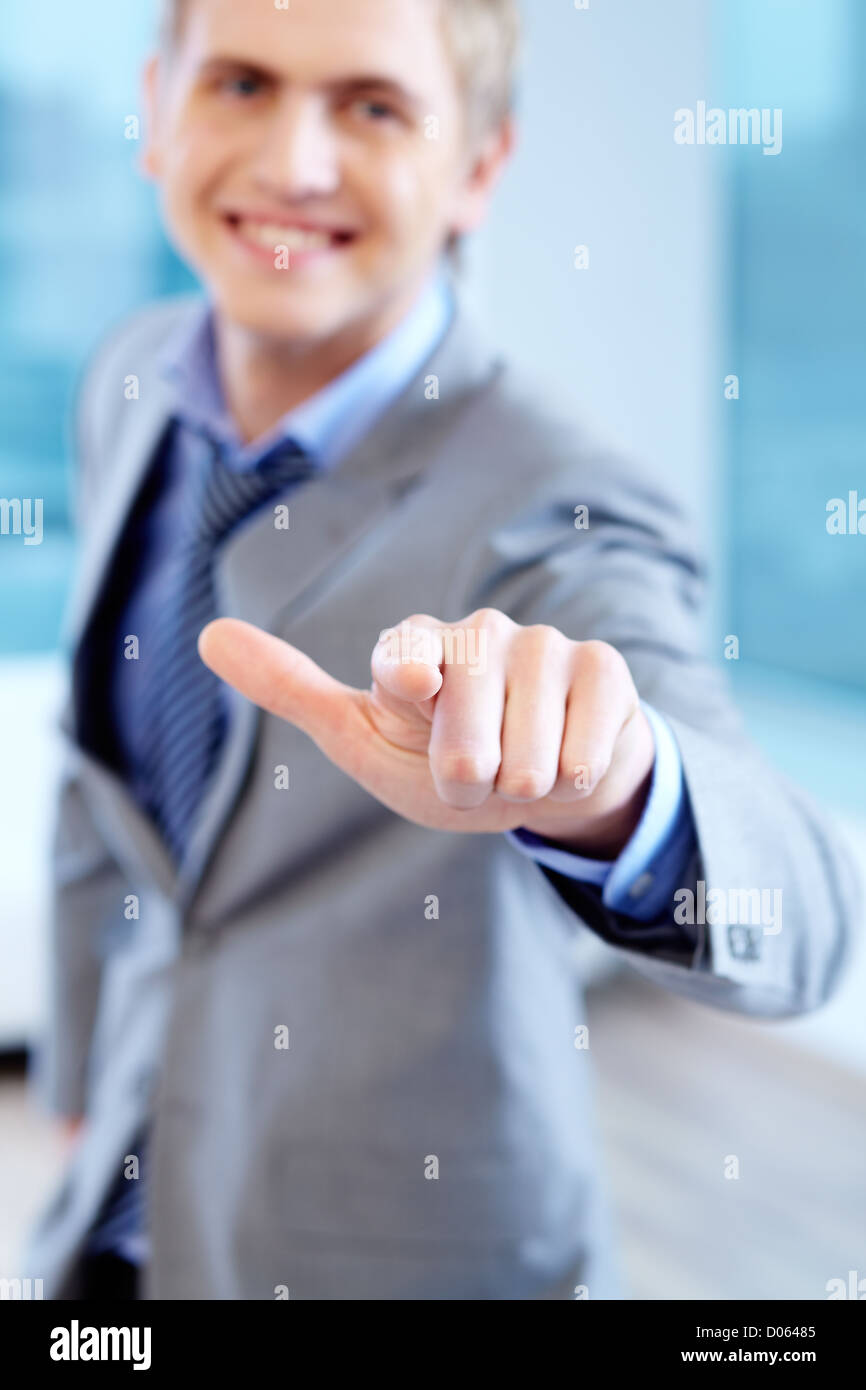 Hand pointing at you man hi-res stock photography and images - Alamy