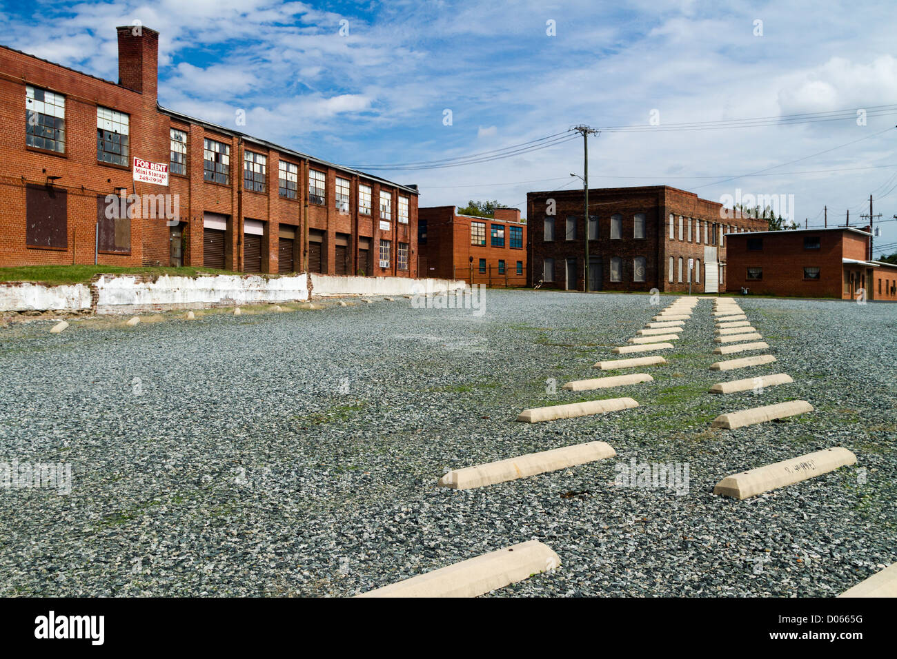 Abandoned Furniture factory in Lexington NC Stock Photo