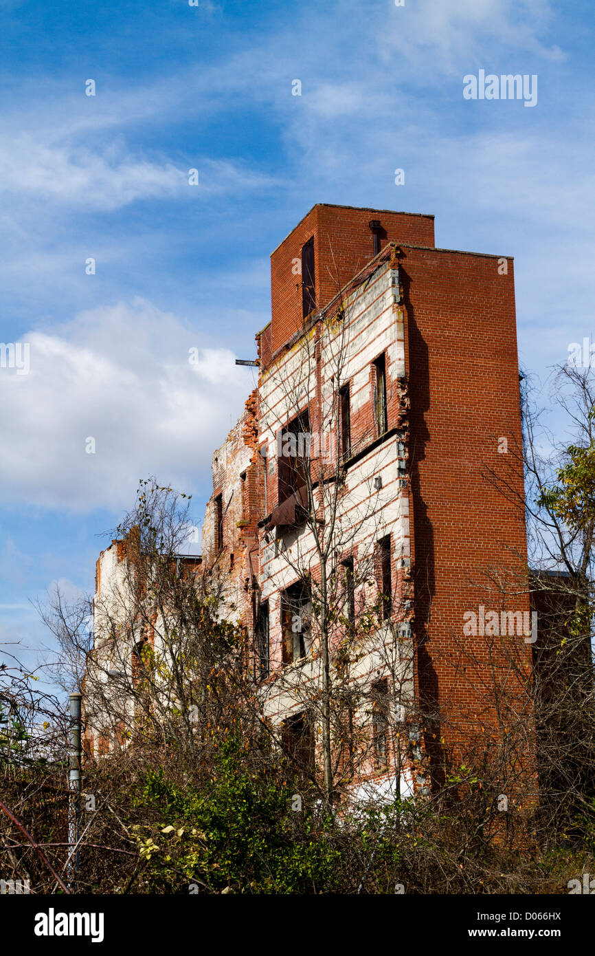 Ruins of old furniture factory in Lexington NC Stock Photo Alamy