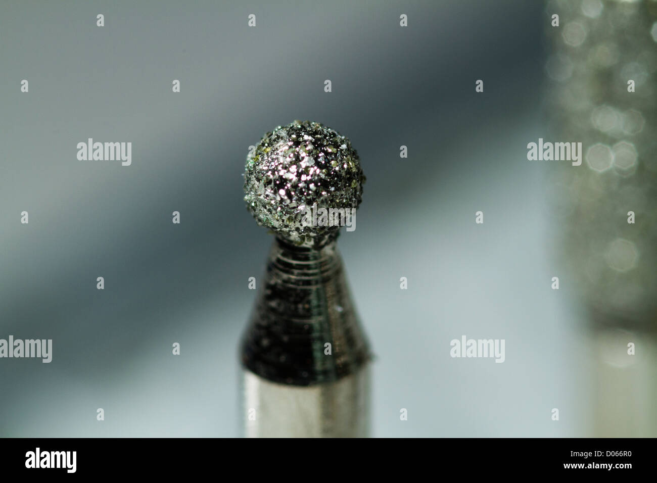 Diamond Bur bit for rotary tool close up Stock Photo