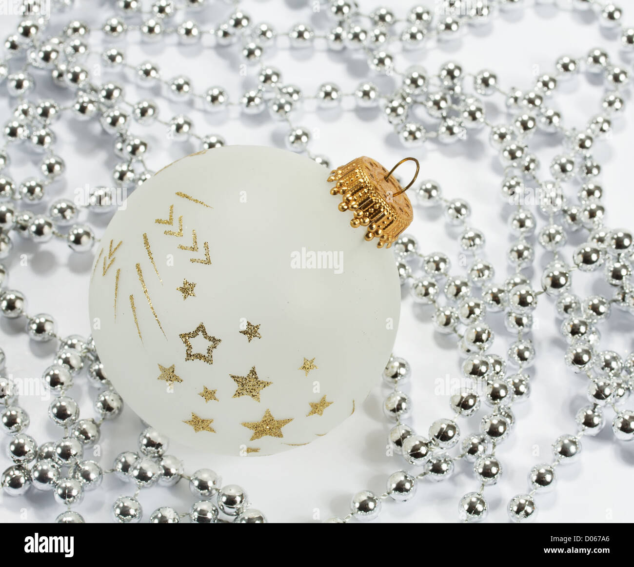 Christmas background with shiny balls Stock Photo - Alamy
