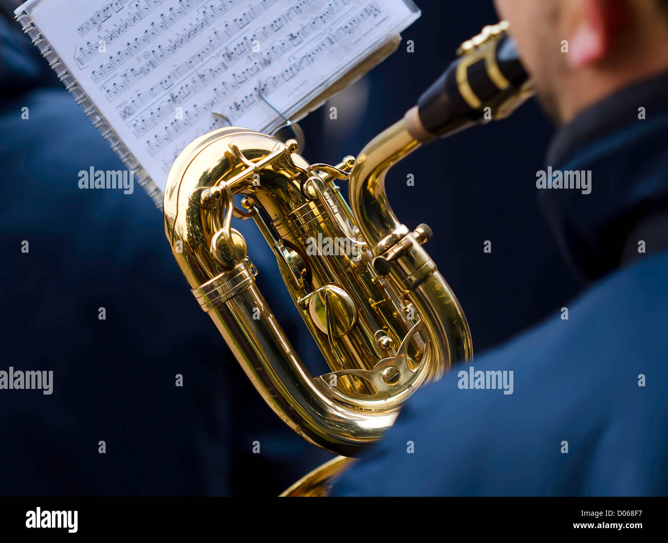 Playing a wind instrument hires stock photography and images Alamy