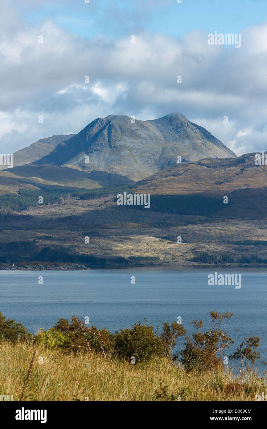 Uird The mountain of Beinn Sgritheall in the Scottish Highlands seen from ...
