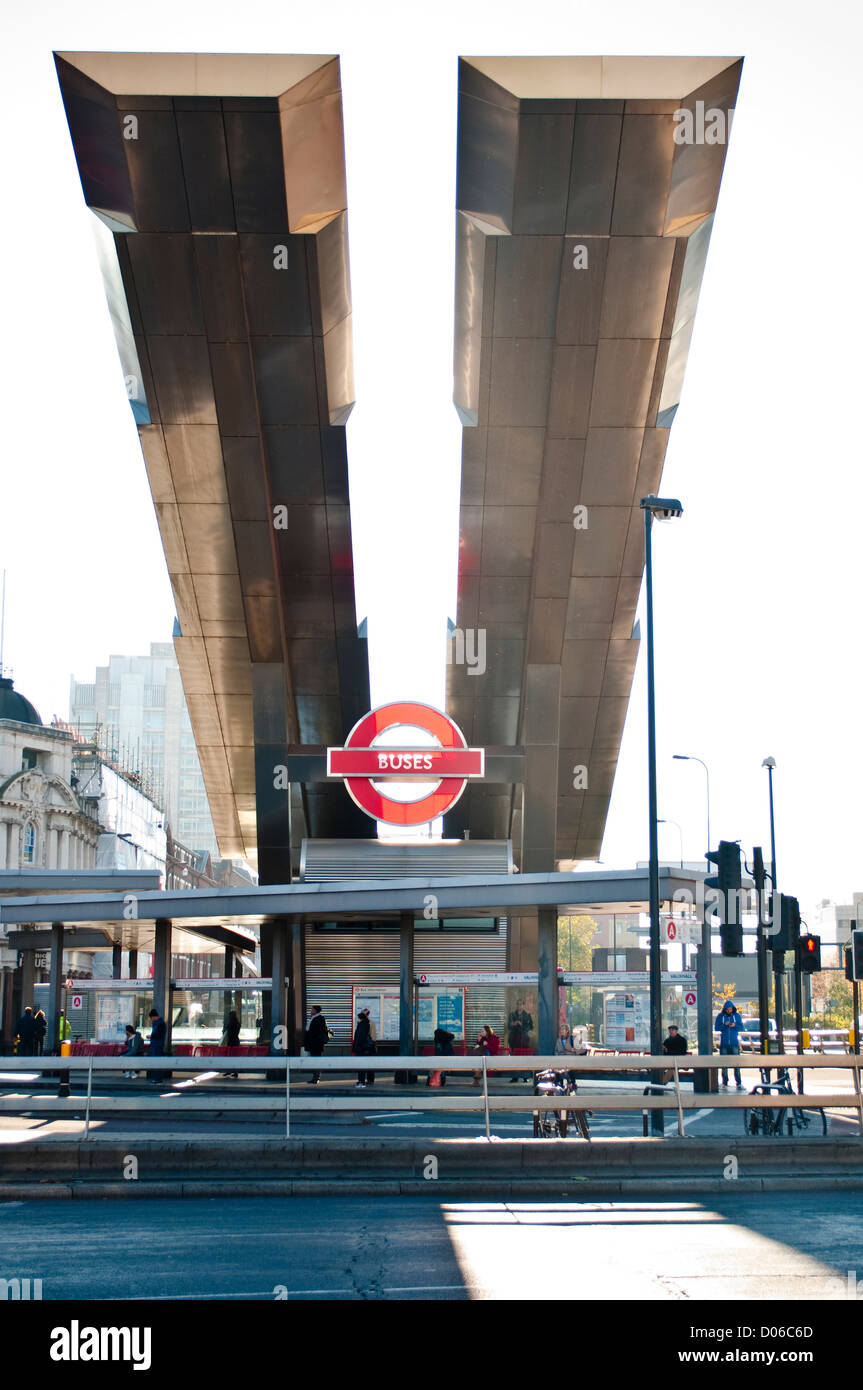 Vauxhall Cross tube and bus station, London, UK Stock Photo