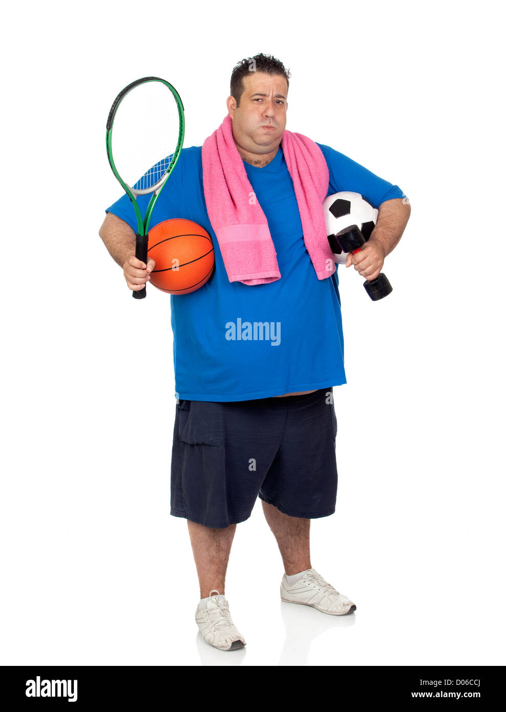 Overweight boy sports Cut Out Stock Images & Pictures Alamy