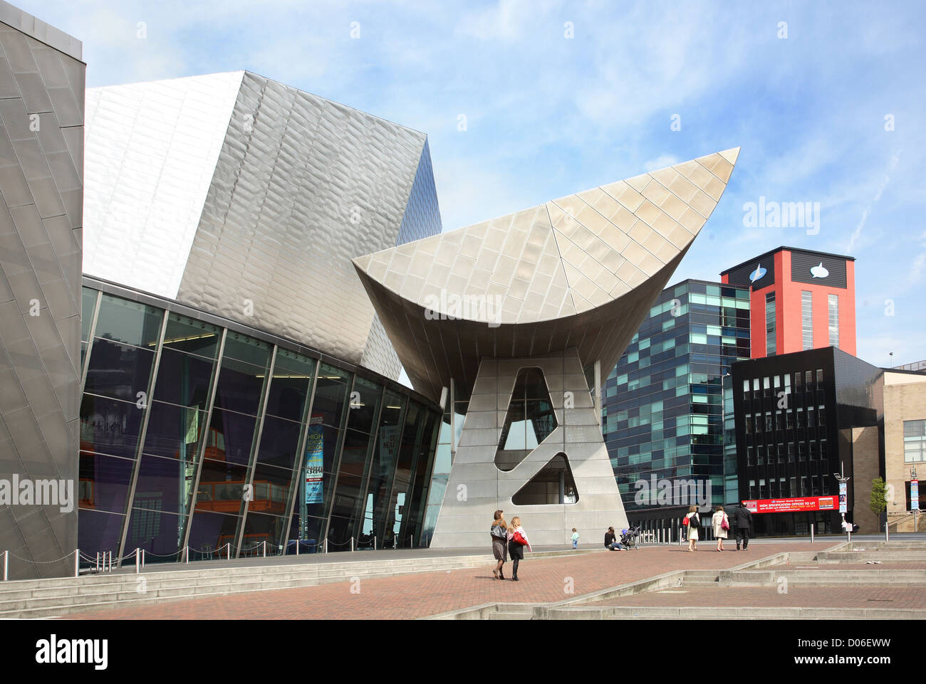 The Lowry Centre, Salford Quays, Manchester, UK. Arts centre designed by James Stirling and Michael Wilford opened in April 2000 Stock Photo
