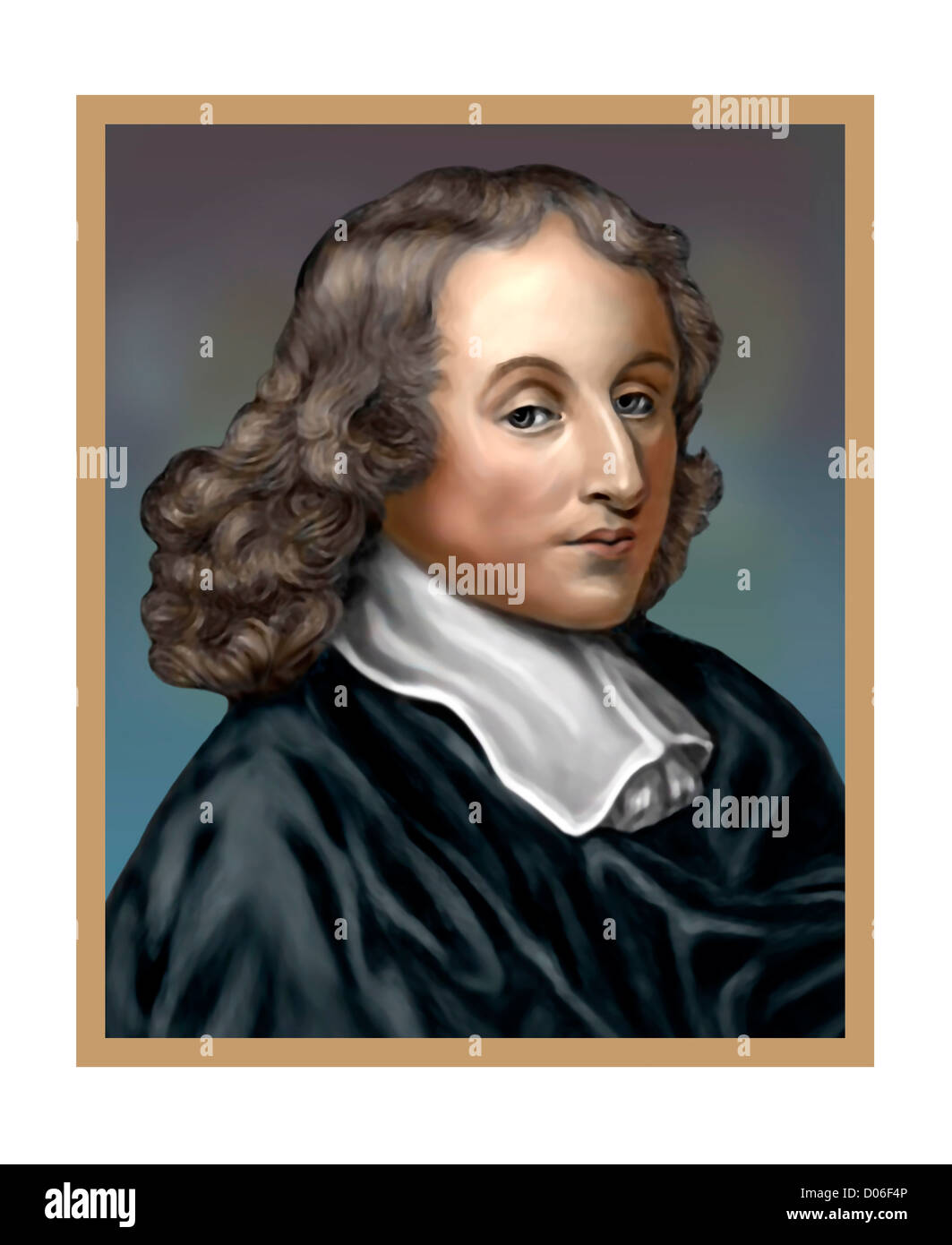 Blaise Pascal 1623 1662 French Mathematician Physicist Theologian Man of Letters Stock Photo