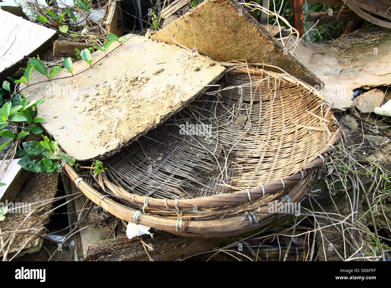 Baskets for farmers use Stock Photo