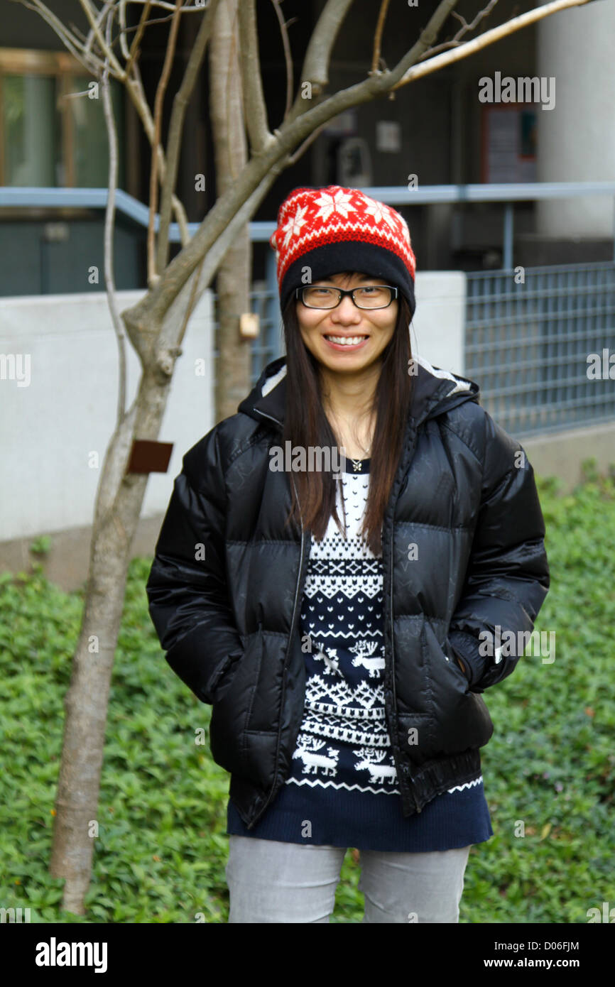 Asian university student Stock Photo