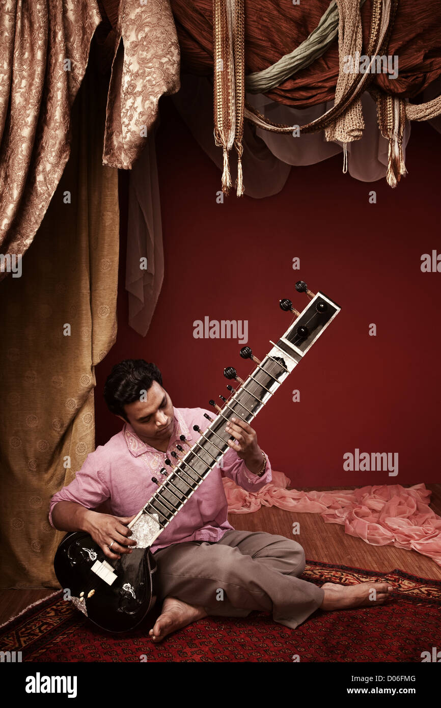 Sitar instrument india hires stock photography and images Alamy