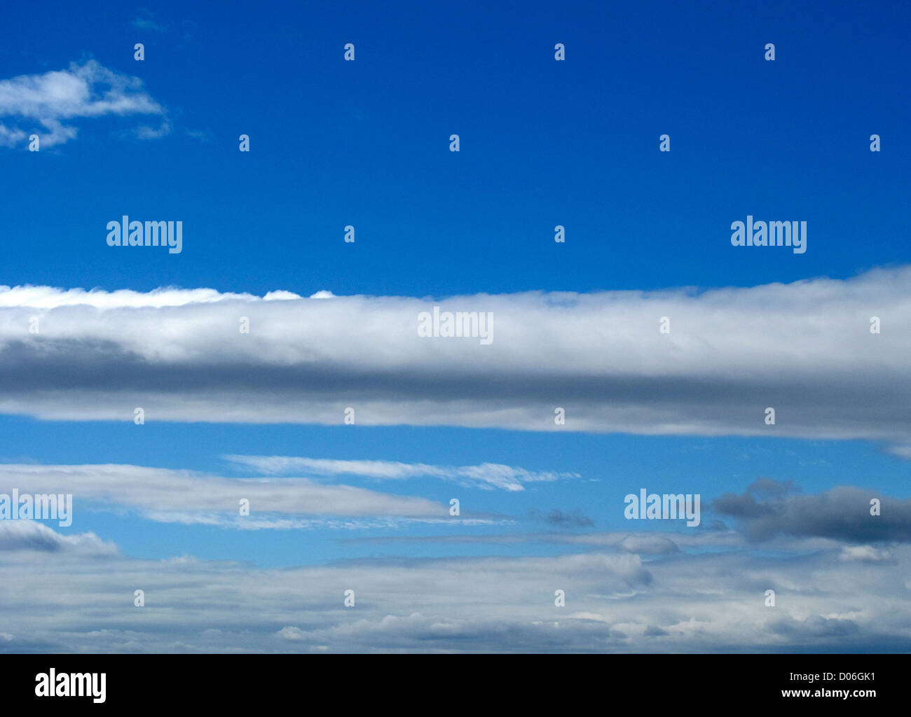Beautiful blue sky with many white clouds Stock Photo - Alamy