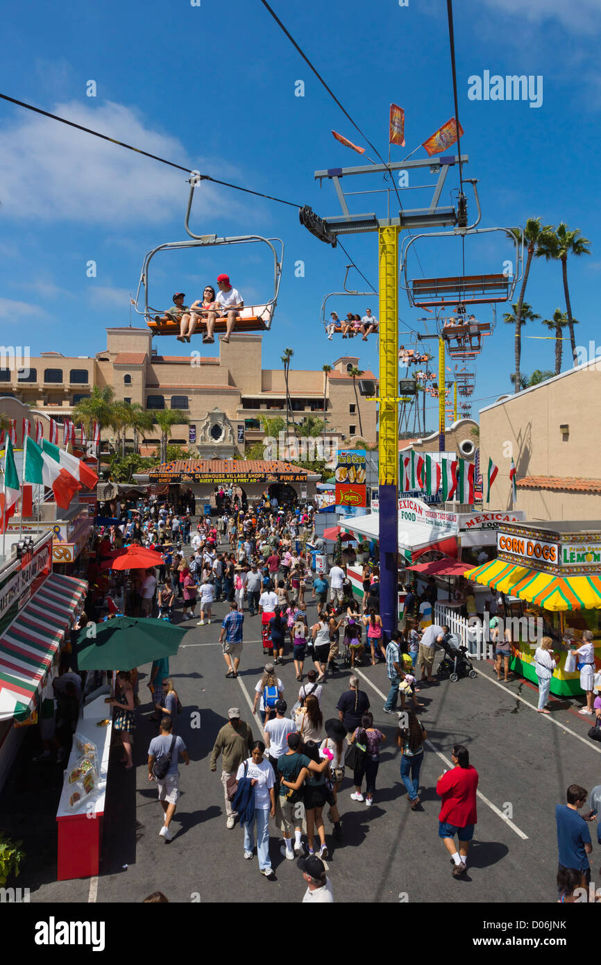 San Diego County Fair, California the Skyride cable car transit in