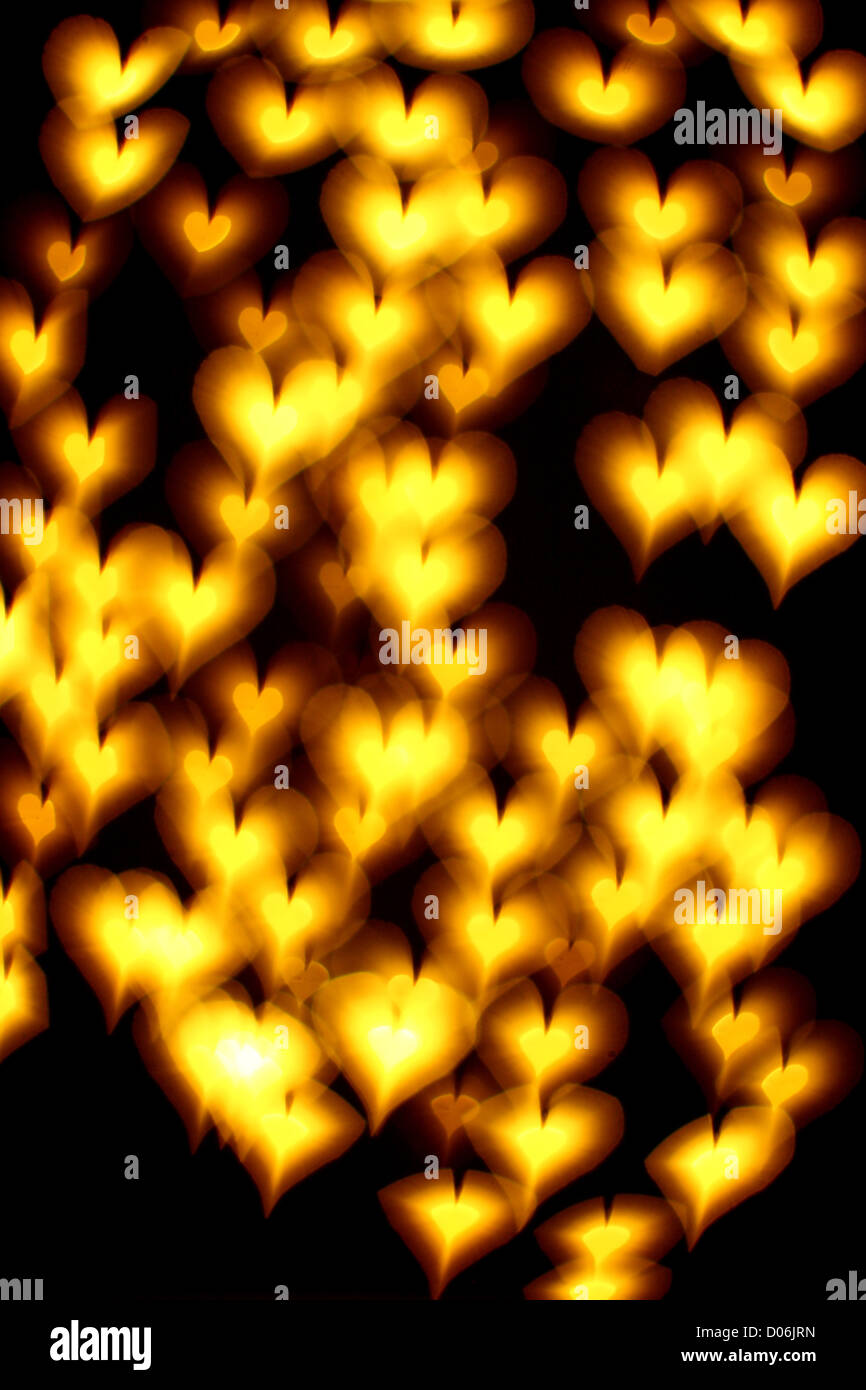 bokeh hearts background abstract macro Stock Photo - Alamy