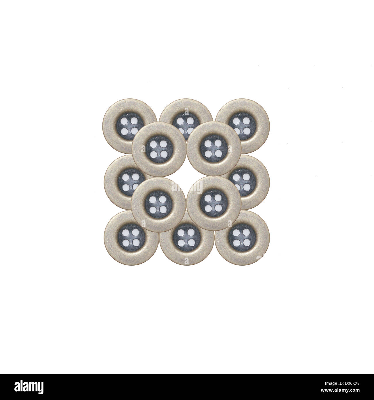 Button on red cloth Cut Out Stock Images & Pictures - Alamy