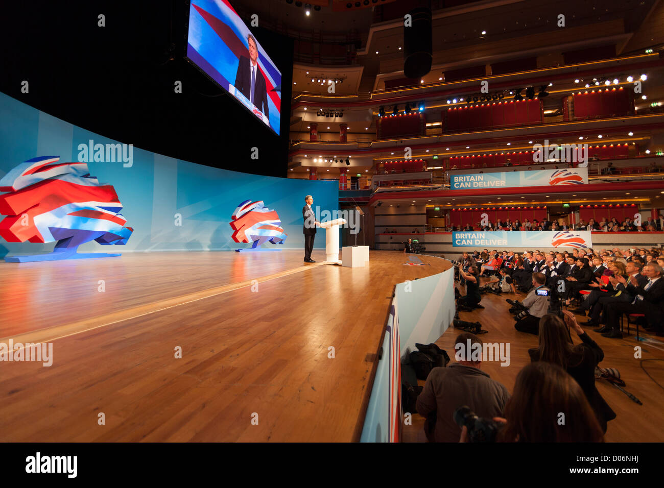 The Conservative Party Conference, Birmingham. At the Symphony Hall. Stock Photo