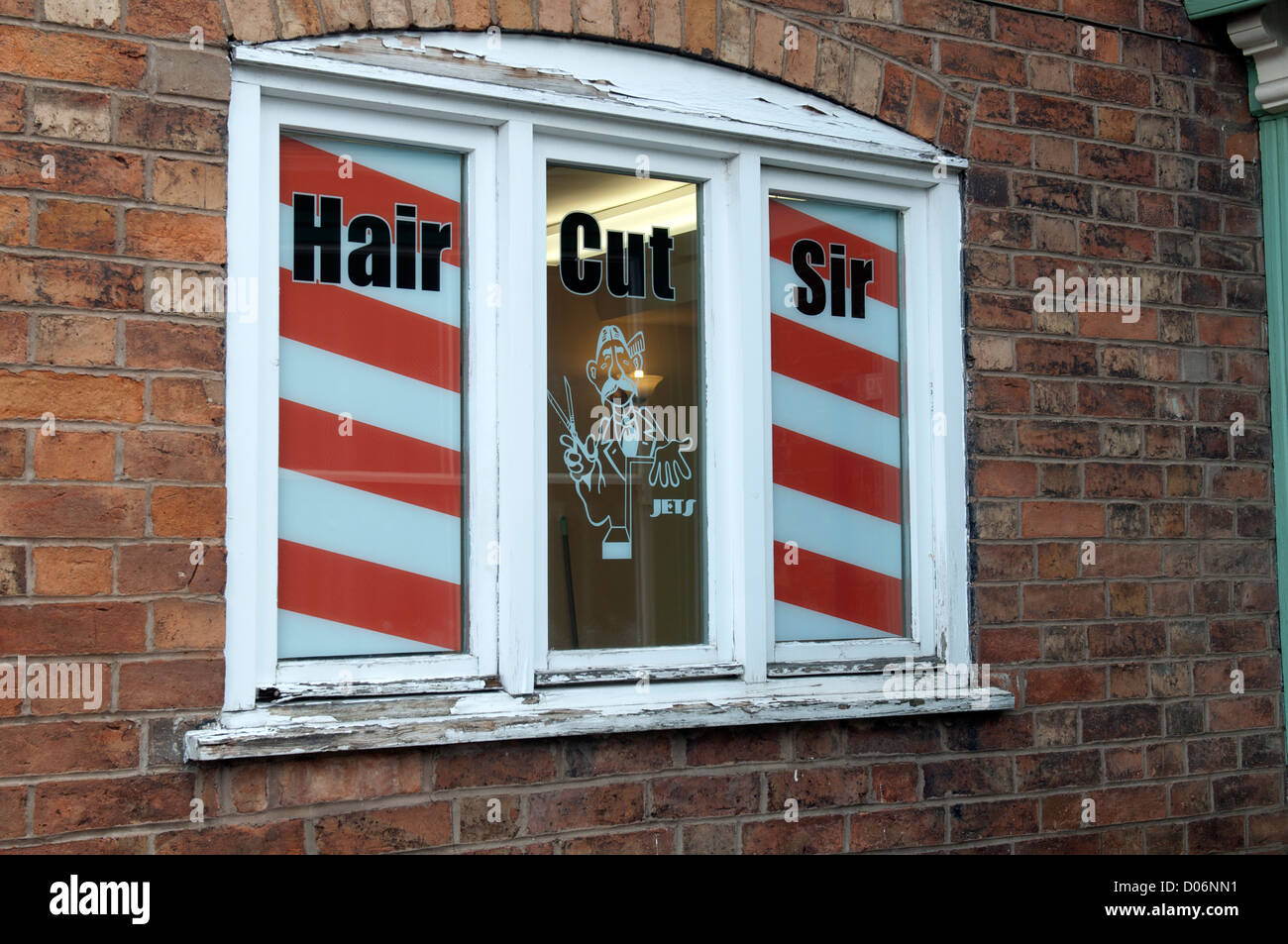 Gents hairdressers shop, Burbage, Leicestershire, UK Stock Photo Alamy