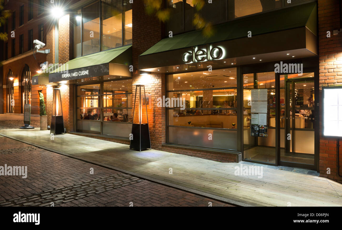 Cielo restaurant in Brindleyplace, Birmingham Stock Photo Alamy