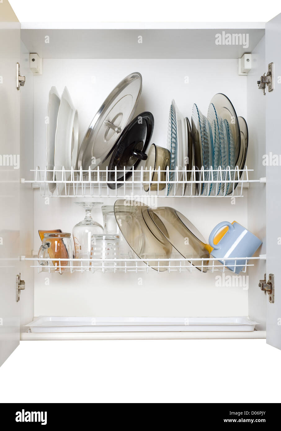 https://c8.alamy.com/comp/D06PJY/white-dish-draining-closet-with-wet-dishes-D06PJY.jpg