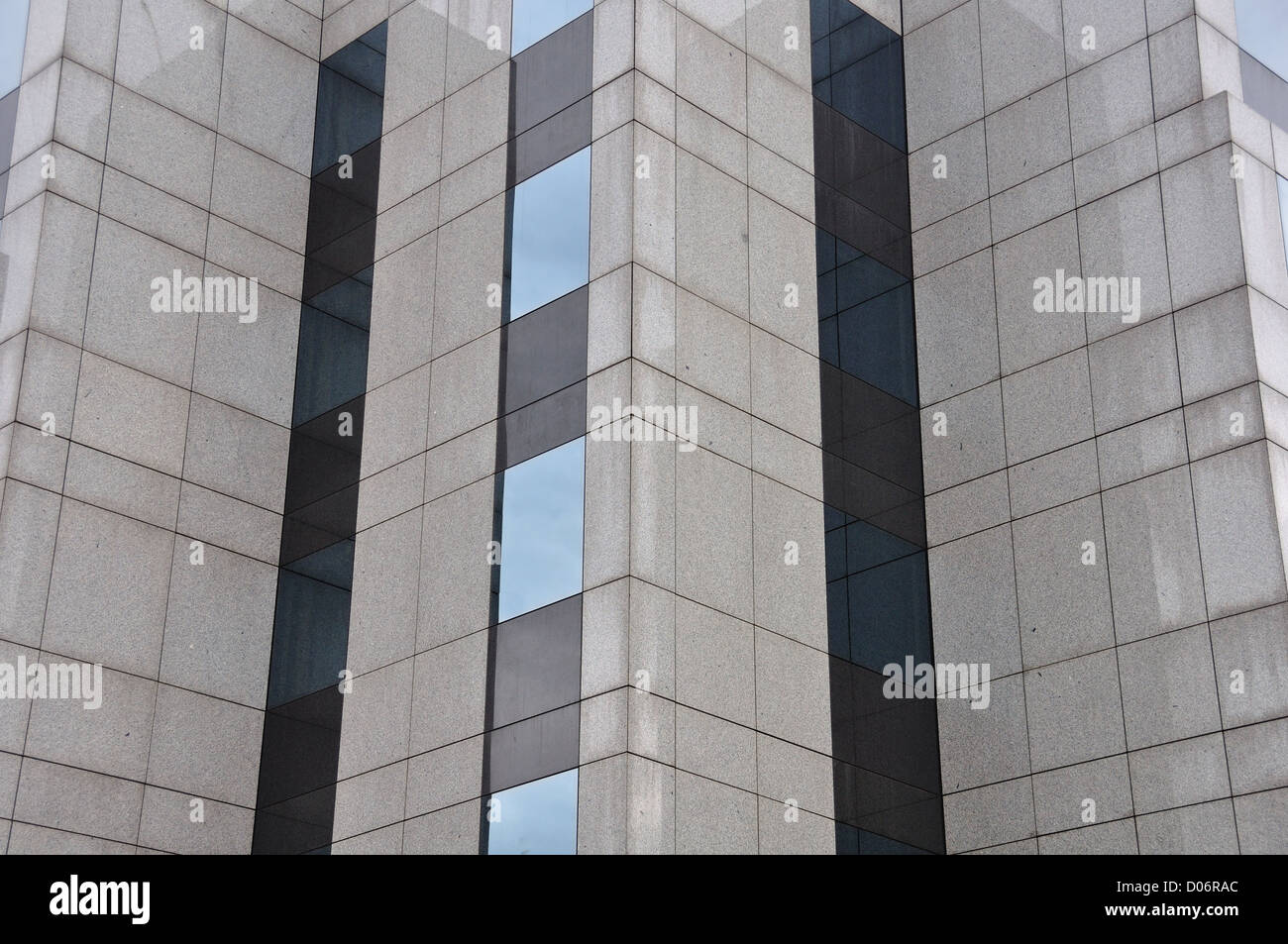 High rise modern building facade architectural detail. Abstract background. Stock Photo