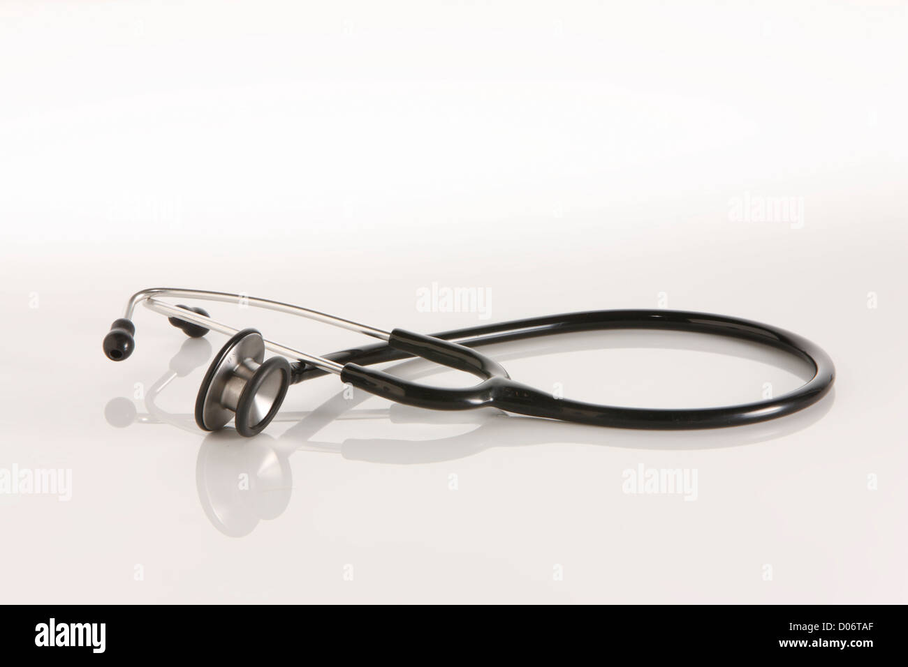 Stethoscope on white and graduated background Stock Photo - Alamy