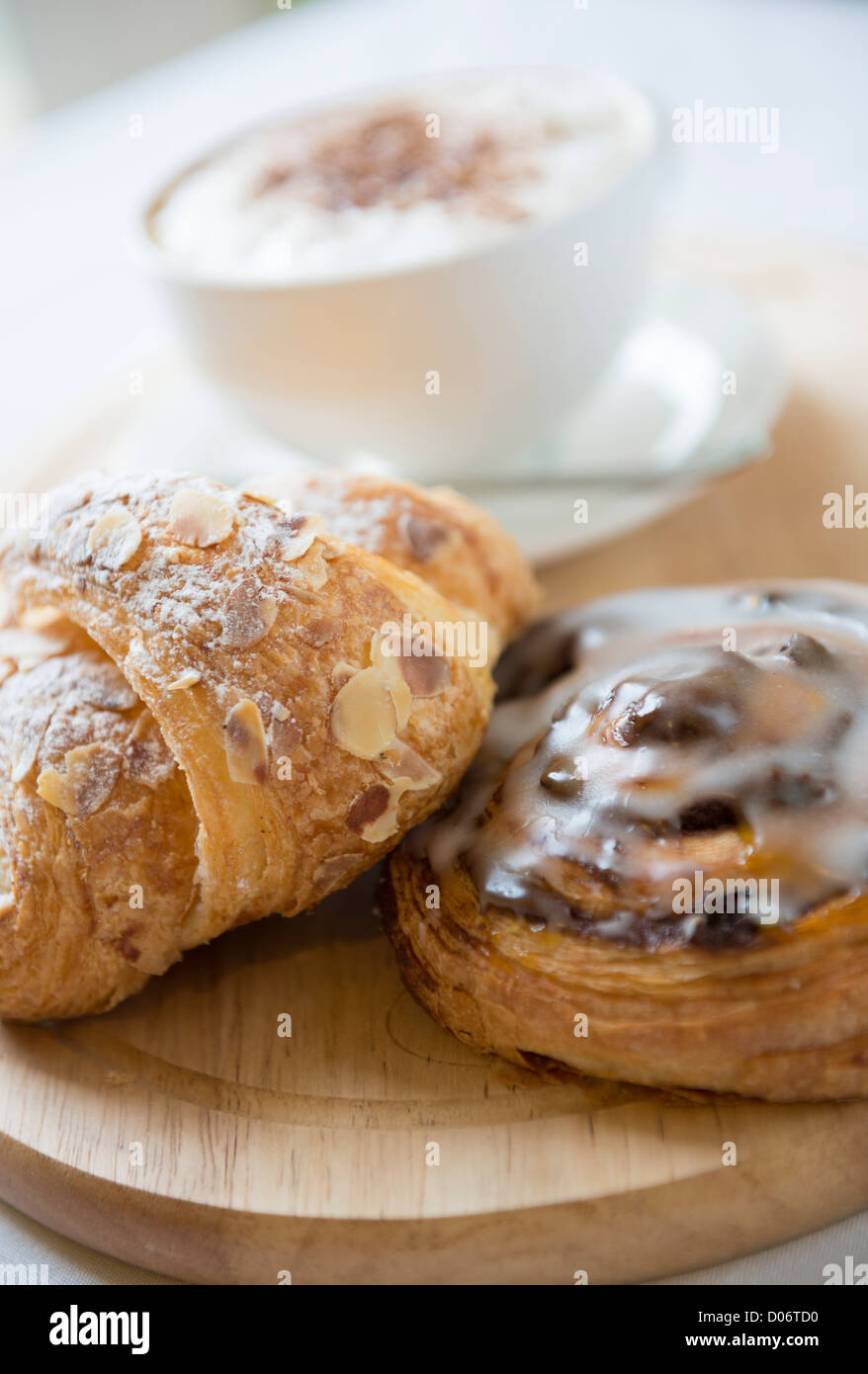 Pastries and coffee Stock Photo Alamy