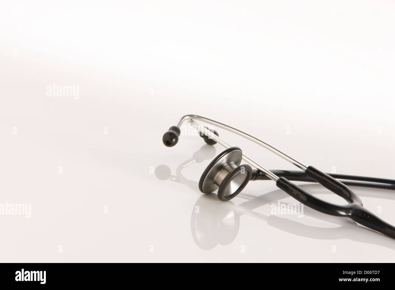 Stethoscope on white and graduated background Stock Photo - Alamy