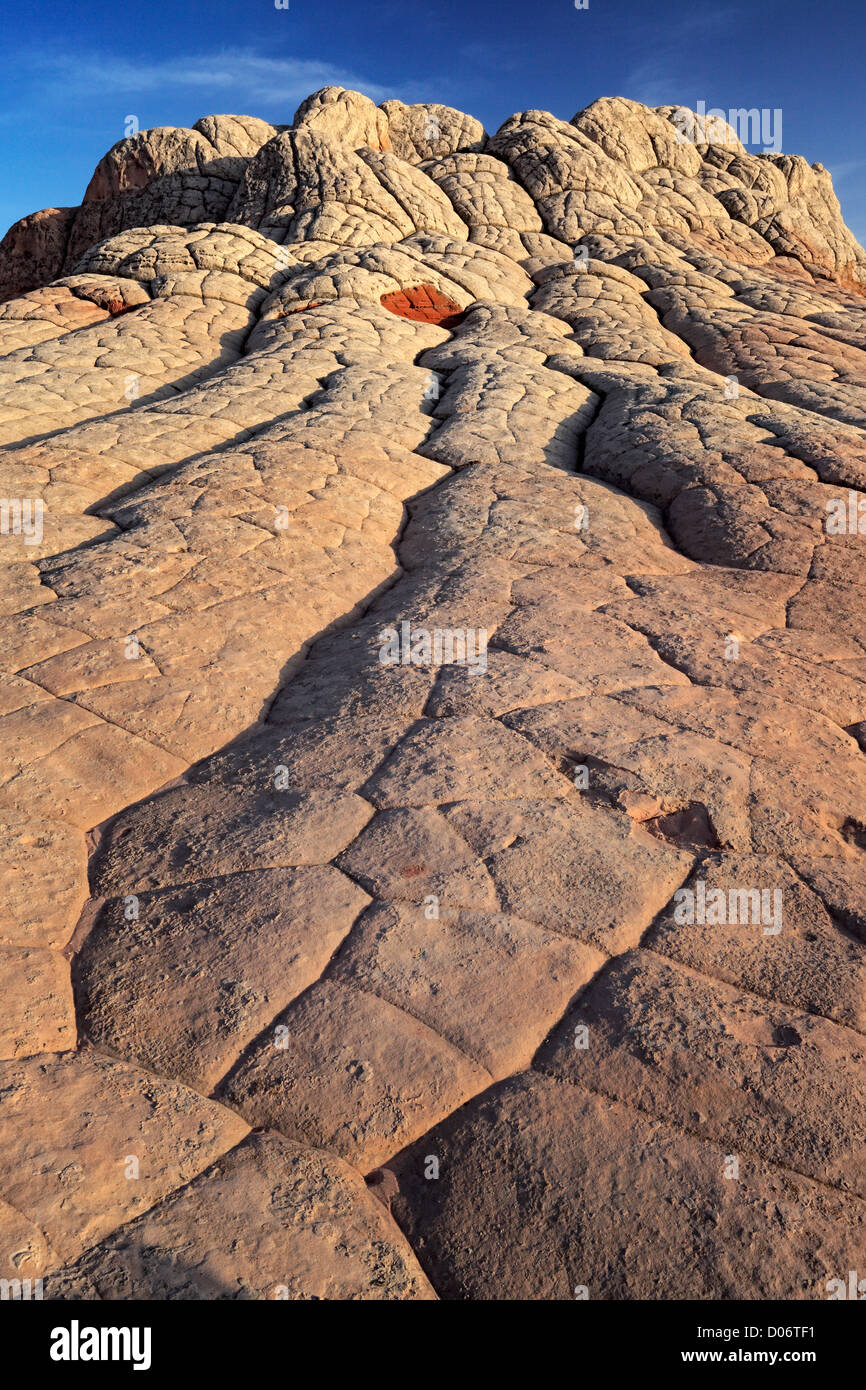 Rock formations in the White Pocket unit of the Vermillion Cliffs National Monument Stock Photo