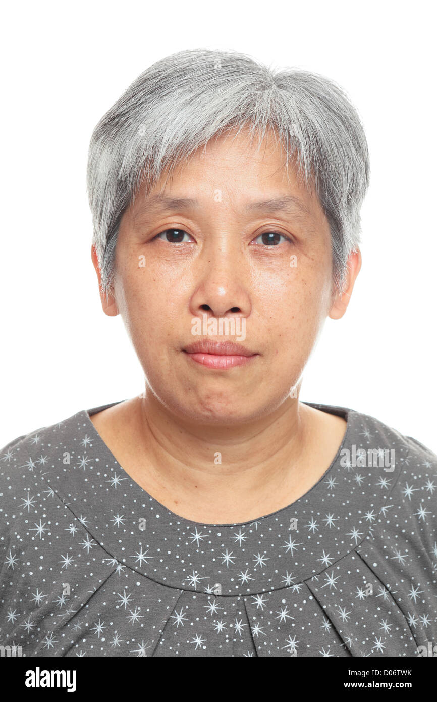 Asian old woman studio hi-res stock photography and images - Alamy