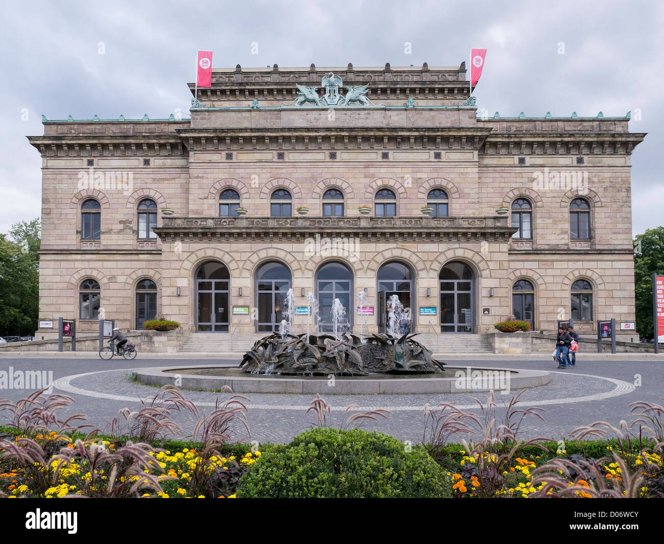 The opera house and theatre building (Staatstheater) in Braunschweig, Germany. Stock Photo