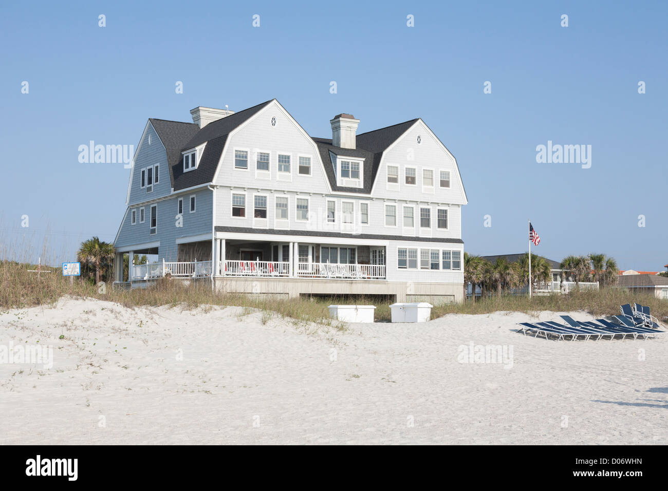 Elizabeth Pointe Lodge beachfront resort hotel at Amelia Island, Florida Stock Photo