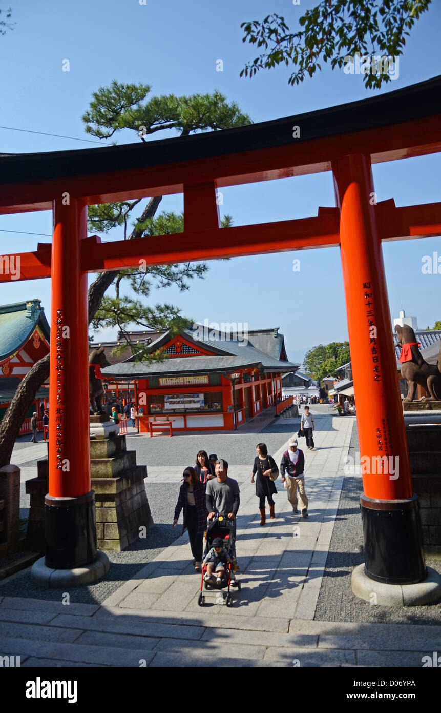 Fushimi Inari Taisha shrine, Kyoto Stock Photo