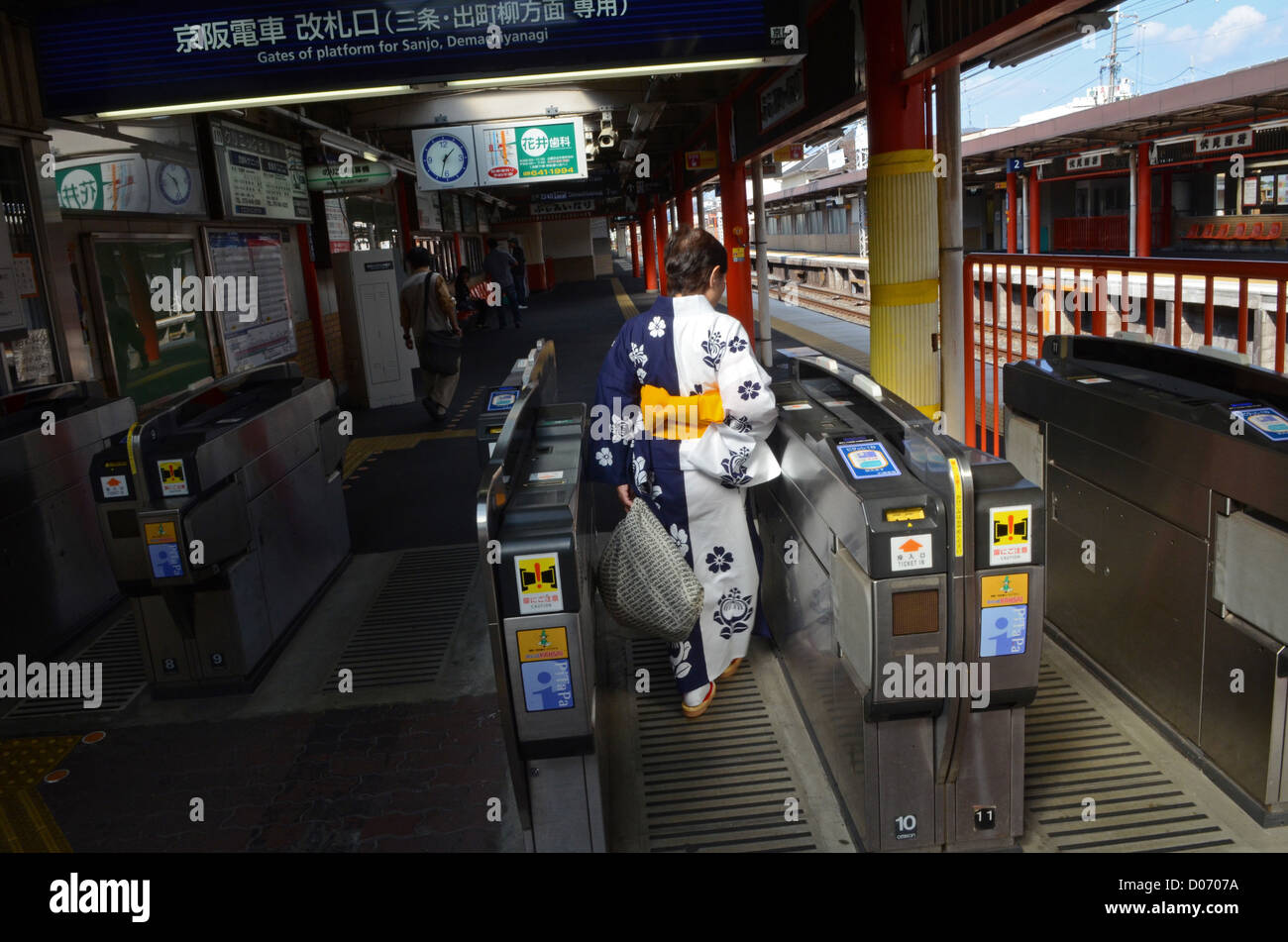 Fushimi Inari train station, Kyoto Stock Photo - Alamy