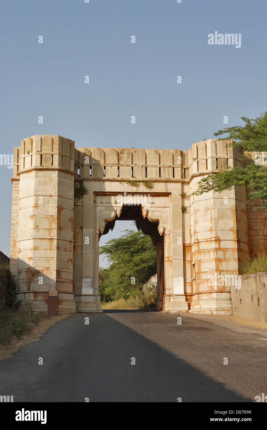 Bhairon Pol, Chittorgarh Fort, Udaipur, Rajasthan, India. Stock Photo