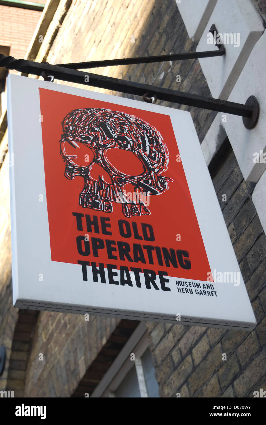 Museum Operating Hours Sign hanging sign marking the old operating theatre and herb garret museum ...