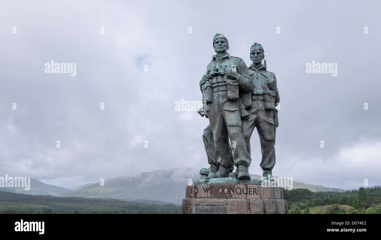 The Commando Memorial near Spean Bridge, Scotland. It is dedicated to ...