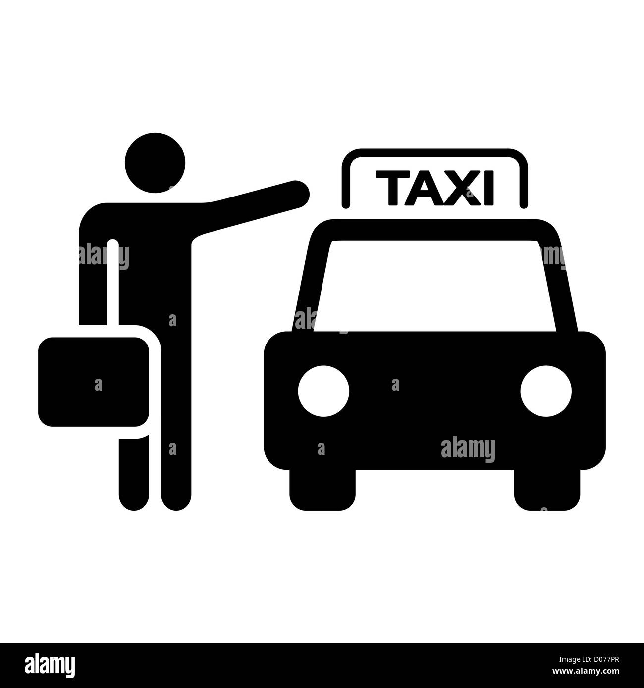 Hail a cab Black and White Stock Photos & Images - Alamy