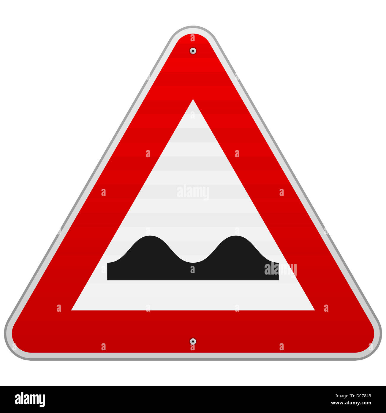 Bumpy Road Sign Stock Photo
