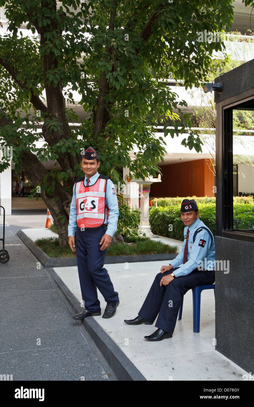 Security Guards in Bangkok, Thailand Stock Photo Alamy