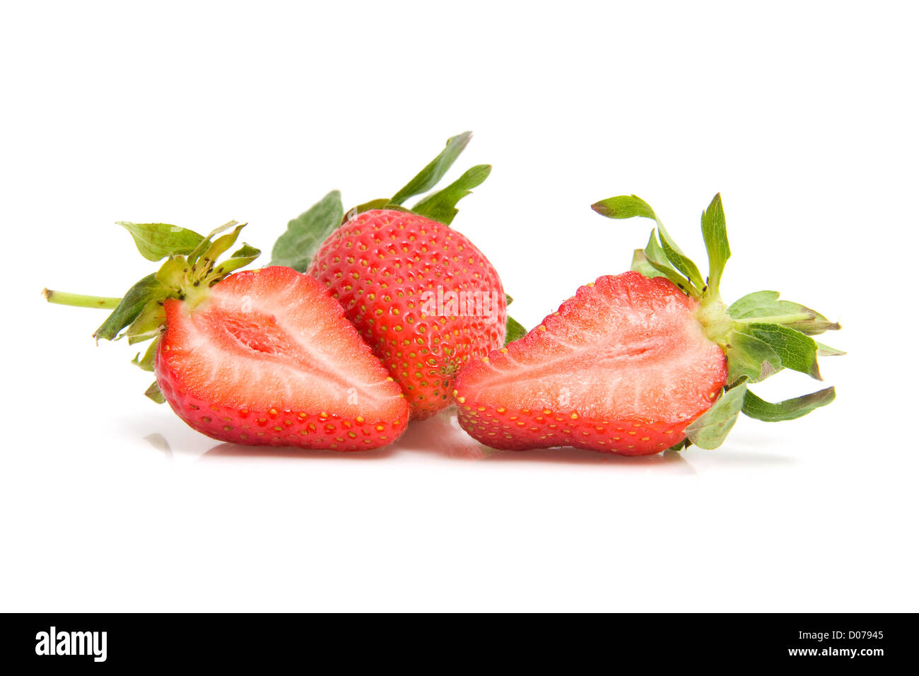 Fresh strawberry isolated on white background Stock Photo - Alamy