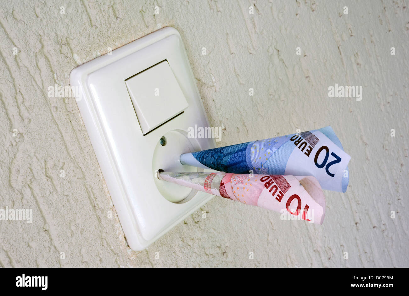 Energy prices are still rising in europe Stock Photo